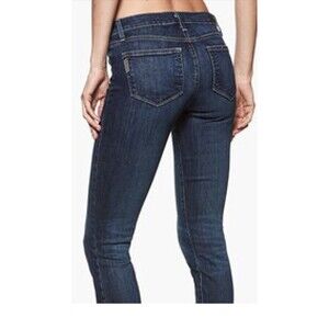 Paige Jacqueline Women's Jeans Straight Crop Distressed Unhemmed Size 26 NWT